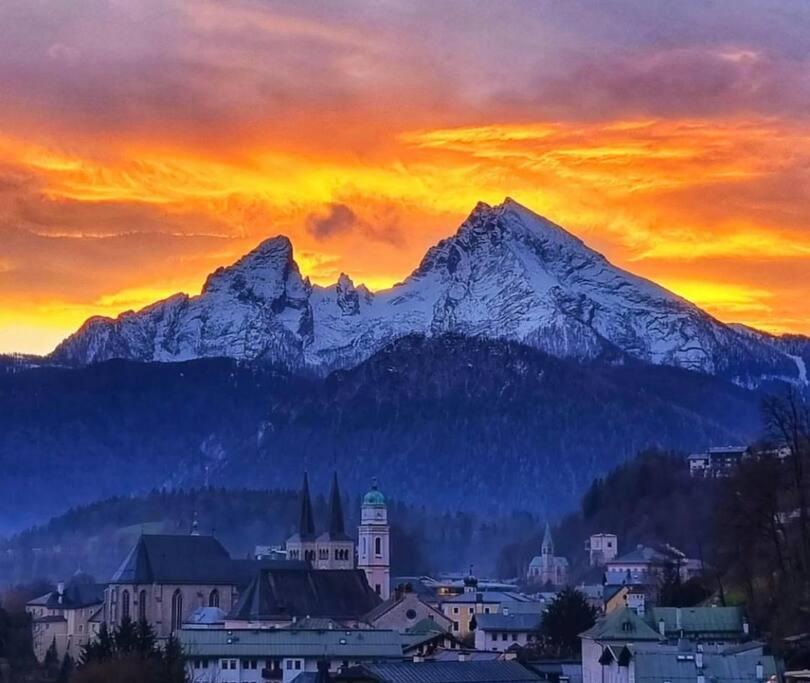 Neues Ruhiges Apartment, Bergblick, Stellplatz Bischofswiesen Esterno foto